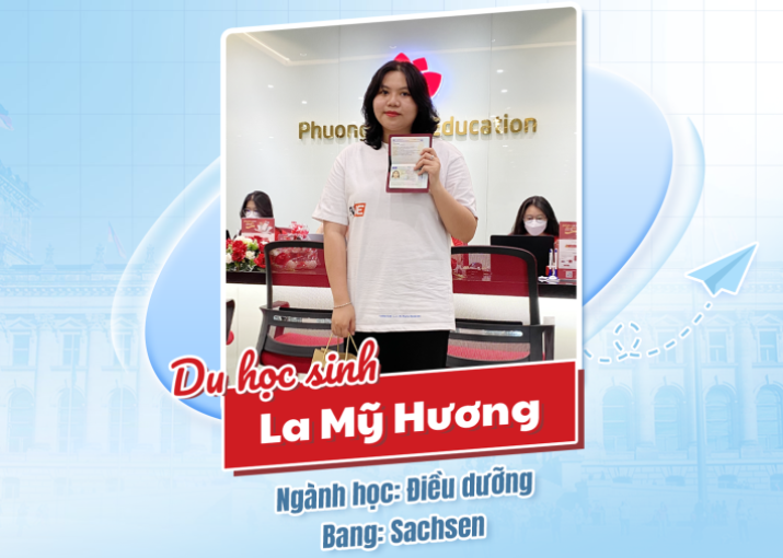 LA MỸ HƯƠNG Du học sinh - Du học Nghề Đức ngành Điều dưỡng