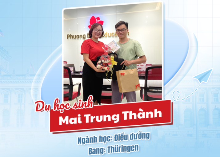MAI TRUNG THÀNH - Du học sinh Du học Nghề Đức ngành Điều dưỡng