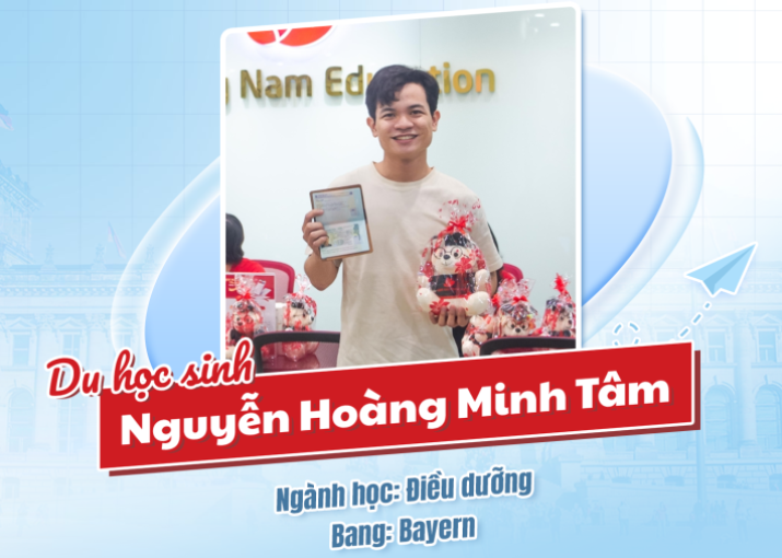 NGUYỄN HOÀNG MINH TÂM - Du học sinh - Du học Nghề Đức ngành Điều dưỡng