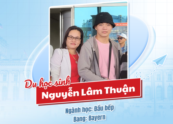 NGUYỄN LÂM THUẬN - Du học sinh Du học Nghề Đức ngành Đầu bếp