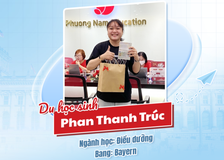 PHAN THANH TRÚC - Du học sinh Du học Nghề Đức ngành Điều dưỡng